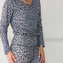 Load image into Gallery viewer, Mint Cheetah long sleeve top - Ladies
