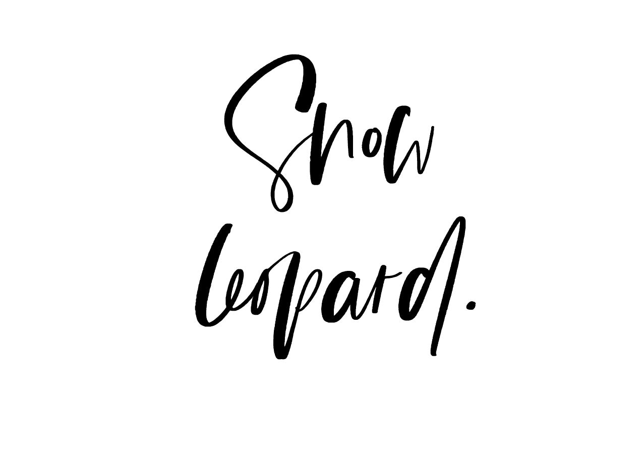 Snow Leopard Leggings - Girls